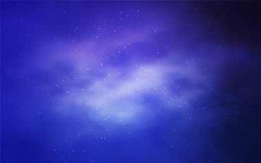 Pembe ışık, vektör şablon alan yıldız ile mavi. Bulanık arka plan gradyan ile üzerinde alan yıldız. Desen astronomi Web siteleri için.