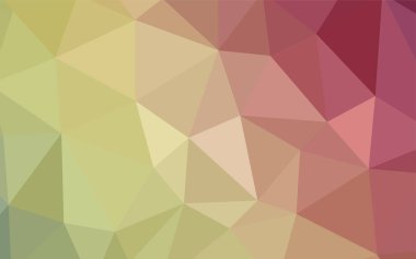 Açık yeşil, kırmızı vektör soyut poligonal şablonu. Renkli resimde gradyan ile poligonal tarzı. İş tasarımınız için yeni stil.