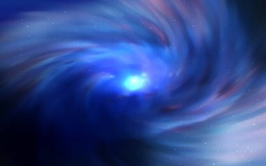 Koyu mavi vektör arka plan gökada yıldız ile. Parlak astronomik yıldız ile renkli illüstrasyon parlayan. Kozmik arka planlar için şablon.