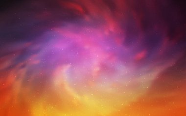 Hafif pembe, sarı vektör doku Samanyolu yıldız ile. Glitter soyut illüstrasyon renkli kozmik yıldız ile. Desen Astroloji Web siteleri için.