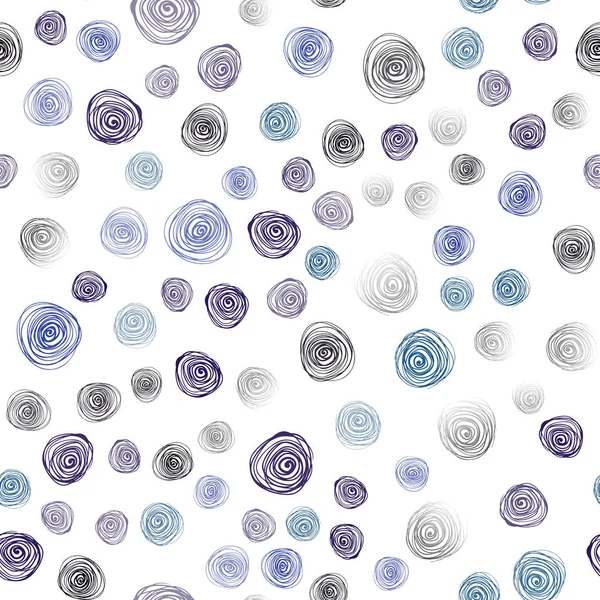 Koyu mavi vektör sorunsuz bulanık doku doodle. Çiçekli modern geometrik soyut resim. Bir marka kitap için zarif desen.