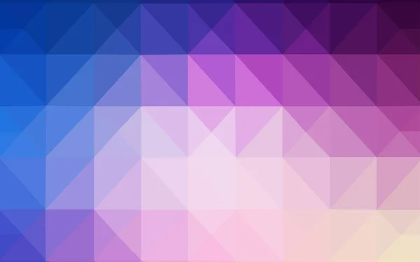 Licht Roze Blauwe Vector Veelhoek Abstracte Achtergrond Geometrische Illustratie Origami — Stockvector