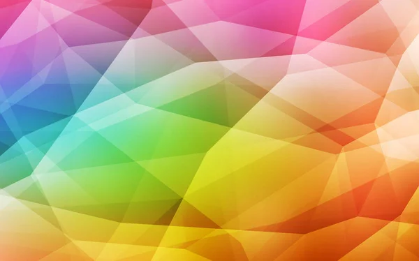 Licht Mehrfarbigen Vektor Polygon Abstrakten Hintergrund Bunte Illustration Abstrakten Stil — Stockvektor