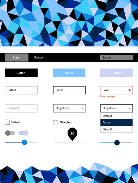 Темный Вектор Blue Kit Триангулярном Стиле Kit Цветным Полигональным Фоном — стоковый вектор