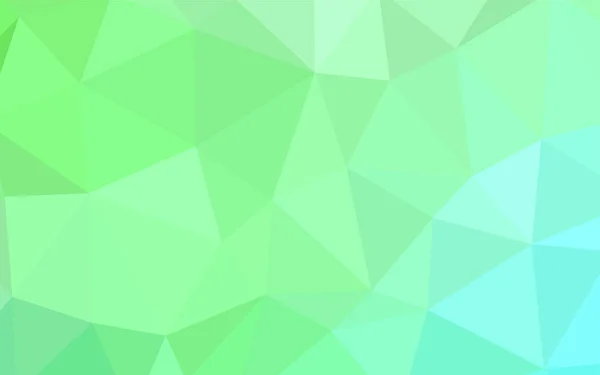 Světle Zelené Vektor Abstraktní Mozaiky Vzor Polygonální Abstraktní Ilustrace Přechodem — Stockový vektor