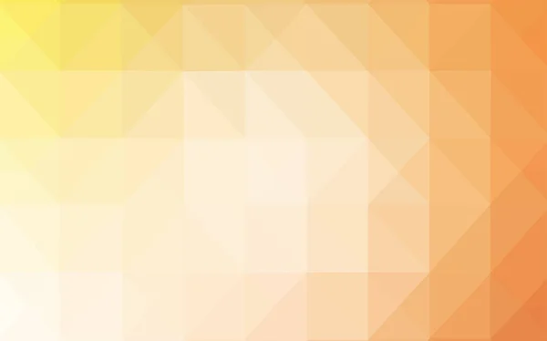 Light Orange Vector Shining Triangular Cover Creative Illustration Halftone Style — Stock Vector