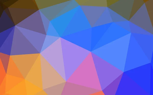 Padrão Triângulos Gradiente Vetorial Multicolorido Claro Ilustração Criativa Estilo Meio — Vetor de Stock