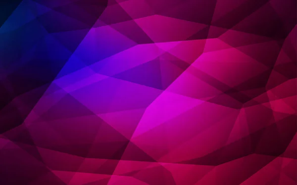Rose Foncé Bleu Vecteur Polygone Mise Page Abstraite Illustration Abstraite — Image vectorielle
