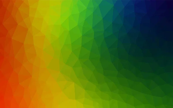Modèle Triangles Vectoriels Multicolores Foncés Illustration Géométrique Style Origami Avec — Image vectorielle