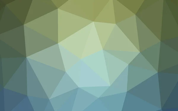 淡いブルー 緑ベクトル多角形の抽象的な背景 グラデーションで三角形の幾何学的なサンプル あなたの設計のための三角形のパターン — ストックベクタ
