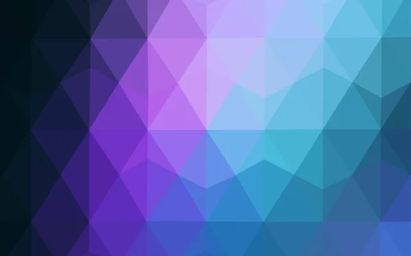 Tmavě Růžová Modrá Vektorové Abstraktní Mnohoúhelníkový Vzor Zářící Polygonální Ilustrace — Stockový vektor