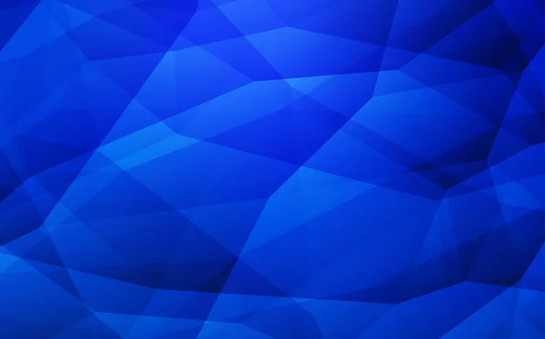Dark Blue Vector Brillante Cubierta Triangular Ilustración Creativa Estilo Semitono — Vector de stock