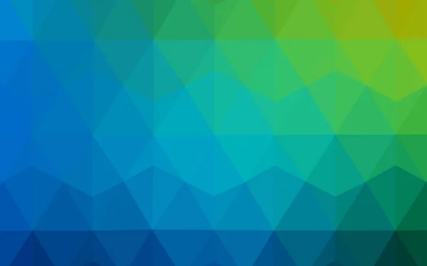 浅蓝色 绿色矢量低聚纹理 带有渐变的多边形抽象插图 全新的商务设计风格 — 图库矢量图片