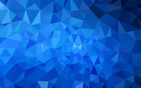 Oscuro Vector Azul Cubierta Poli Baja Ilustración Poligonal Brillante Que — Vector de stock