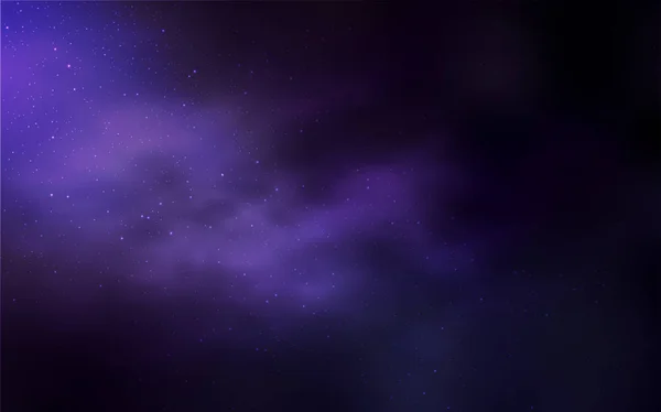 Темно Фиолетовый Вектор Космическими Звездами Космические Звезды Размытом Абстрактном Фоне — стоковый вектор