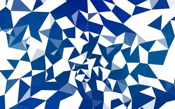 Hafif mavi vektör poligonal şablonu. Renkli resimde üçgenler ile soyut tarzda. Afiş için tamamen yeni şablon.