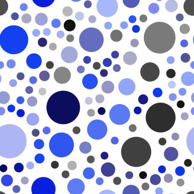 Koyu mavi kabarcıkları ile sorunsuz arka plan vektör. Modern Soyut illüstrasyon renkli su ile bırakır. Desen doku duvar kağıdı olarak kullanılabilir.