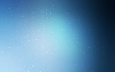 Galaksi yıldızlı hafif Mavili vektör arkaplanı. Soyut şablonda gökyüzü yıldızlarıyla parlayan illüstrasyon. Reklamınız, posteriniz, afişiniz için en iyi tasarım.