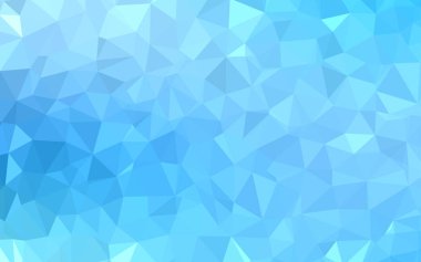 Hafif mavi vektör soyut poligonal şablonu. Renkli resimde üçgenler ile soyut tarzda. Desen için bir marka kitabın zemin.