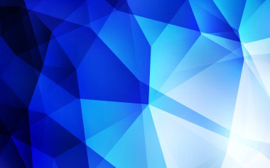 Hafif mavi vektör Çokgen arka plan. Renkli resimde gradyan ile poligonal tarzı. Marka kitap için yeni şablon.