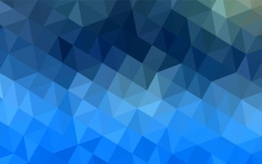 Hafif mavi vektör düşük poli doku. Gradyan ile zarif parlak poligonal illüstrasyon. Desen için bir marka kitabın zemin.