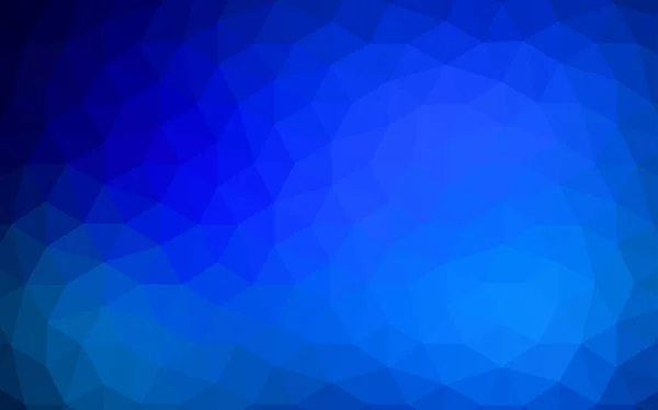 Dark Blue Vector Polygon Abstract Background Inglês Ilustração Colorida Estilo —  Vetores de Stock