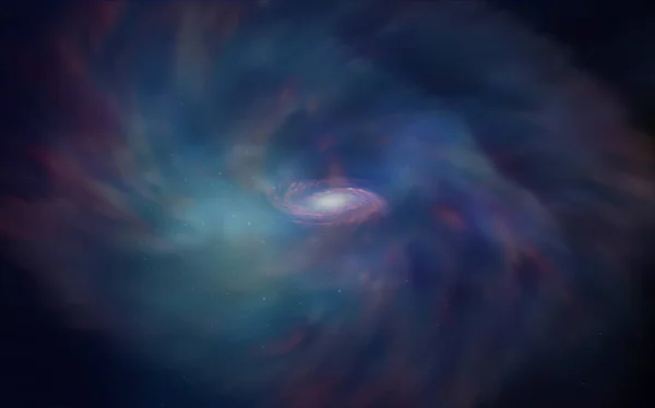 Темно Синий Векторный Узор Ночными Звездами Неба Космические Звезды Размытом — стоковый вектор