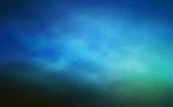 Couvercle Vectoriel Bleu Foncé Avec Étoiles Astronomiques Design Décoratif Flou — Image vectorielle