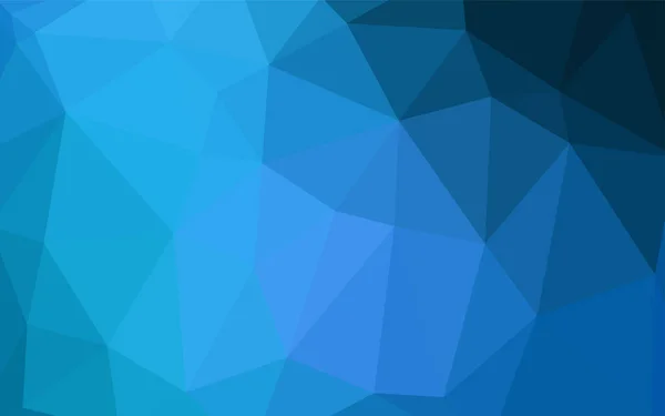 Σκούρο Μπλε Διάνυσμα Πολυγωνικό Μοτίβο Δημιουργική Απεικόνιση Στυλ Ράστερ Κλίση — Διανυσματικό Αρχείο