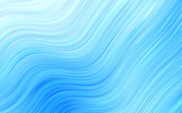 Modèle Vectoriel Bleu Clair Avec Des Lignes Courbées Illustration Abstraite — Image vectorielle