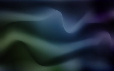 Koyu mavi, yeşil sıvı şekillerle desen vektör. Glitter soyut illüstrasyon alaycı hatları ile. Yepyeni tasarımı reklamlar, poster, afiş için.