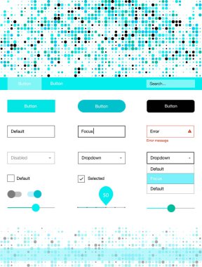 Açık mavi, vektör stil rehberi daireler ile yeşil. Arka plan üzerinde renkli stil rehberi daireler ile. Bu örnek için sitesidir.