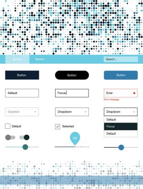 Açık mavi, yeşil vektör web UI kiti ile küreler. Başlığını renkli gradyan daireler modern stil kılavuzu. Bu web siteleri için kullanabileceğiniz şablon.