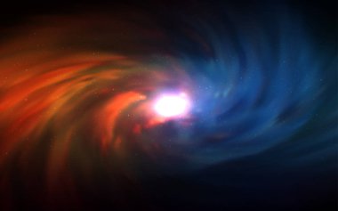 Koyu mavi, sarı kozmik yıldız düzeniyle vektör. Gökyüzü yıldızlarla illüstrasyon soyut şablonunda parlayan. Desen Astroloji Web siteleri için.