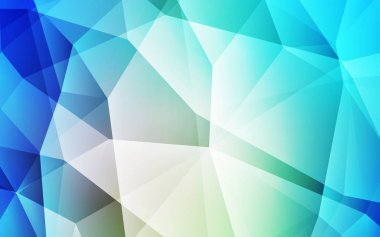 Açık mavi, vektör Çokgen zemin sarı. Renkli resimde gradyan ile poligonal tarzı. Web siteniz için köşeli tasarım.