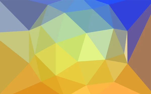 浅蓝色 黄色矢量抽象多边形背景 多边形样式中的全新颜色插图 新模板为您的品牌书 — 图库矢量图片