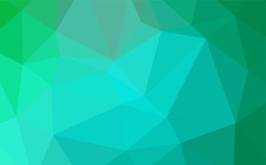 Işık yeşil vektör düşük poli düzeni. Noktalı resim Stili gradyan ile yaratıcı çizimde. İş tasarımınız için tamamen yeni bir şablon.