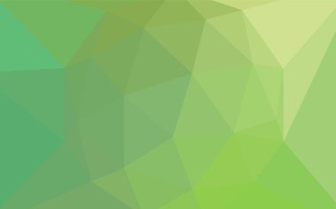 Işık yeşil vektör zemin Çokgen. Tamamen yeni bir renk illüstrasyon poligonal bir tarzda. İşiniz için en iyi üçgen tasarım.