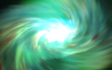 Samanyolu yıldız ile yeşil vektör doku ışık. Büyükayı yıldız ile modern soyut resim. Desen Astroloji Web siteleri için.