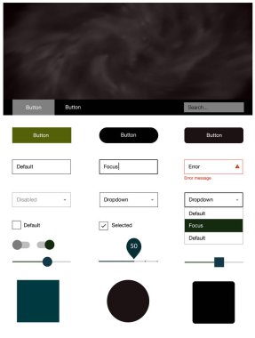 Koyu yeşil, kırmızı vektör web UI kiti Bulutsusu ile yıldız. Web Kullanıcı arabirimi kiti ile onun üstbilgisindeki soyut degrade bulutlar. Web siteleri, açılış sayfaları için güzel düzeni.