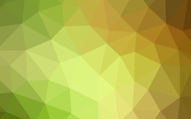 Açık yeşil, kırmızı vektör soyut mozaik desen. Çokgen şekilleri ile bir örnek. Afiş için tamamen yeni şablon.