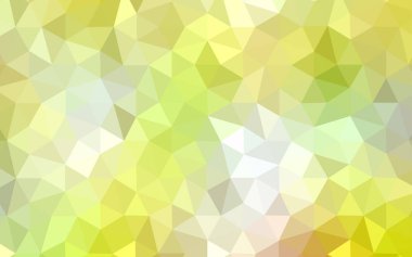 Açık yeşil, sarı vektör düşük poli düzeni. Çokgen şekilleri ile bir örnek. Desen için bir marka kitabın zemin.