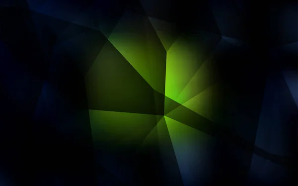 Koyu Yeşil Vektör Çokgen Arkaplan Origami Tarzında Gradyan Ile Geometrik — Stok Vektör