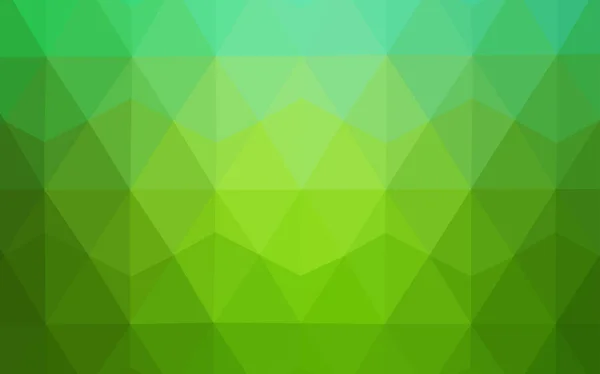 Light Green Vector Polygonal Background Triangular Geometric Sample Gradient Pattern — Stock Vector