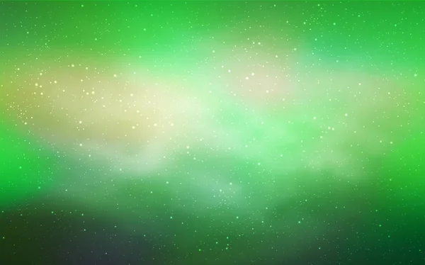 Light Green Διανυσματικό Πρότυπο Διαστημικά Αστέρια Διαστημικά Αστέρια Θολό Αφηρημένο — Διανυσματικό Αρχείο