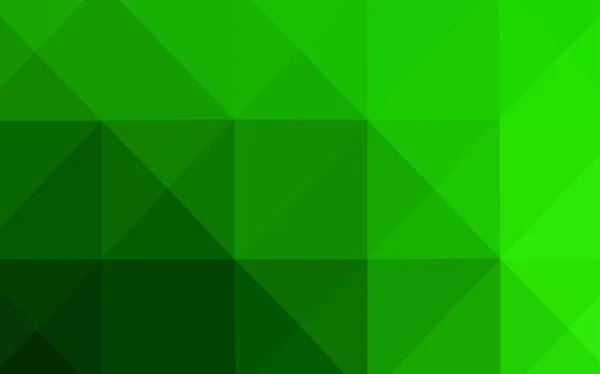 Vetor Verde Claro Modelo Poligonal Abstrato Ilustração Geométrica Estilo Origami — Vetor de Stock