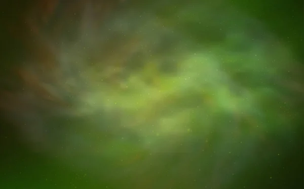 Светло Зеленое Желтое Векторное Покрытие Астронавтическими Звездами Сияющая Цветная Иллюстрация — стоковый вектор