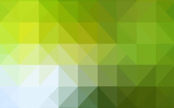 Verde Claro Patrón Poligonal Vector Amarillo Ilustración Abstracta Poligonal Con — Vector de stock