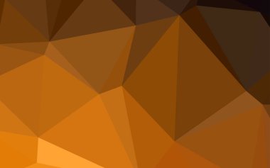 Koyu turuncu vektör soyut mozaik desen. Tamamen yeni bir renk illüstrasyon poligonal bir tarzda. Bu desen bir marka kitap bir parçası olarak kullanılabilir.