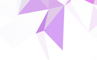 Koyu pembe, mavi vektör eğimli üçgen dokusu. Gradyanı olan zarif parlak çokgen çizimi. İş tasarımınız için yepyeni bir tarz.